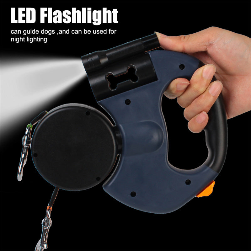 Multifunctional Retractable Dog Leash 360°