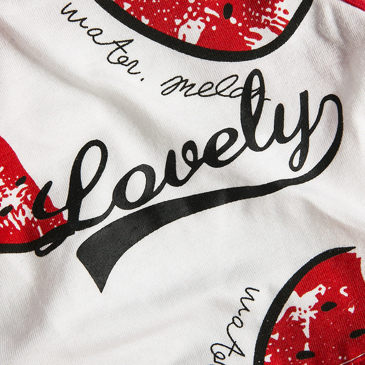 Dog T-shirt Cotton Clothes Watermelon