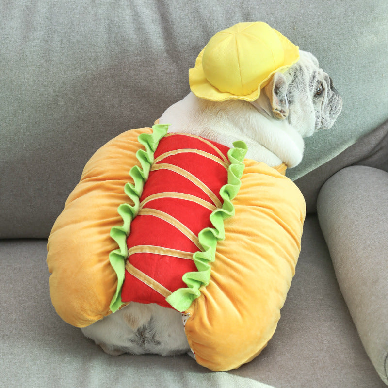 Dog hot dog clothes