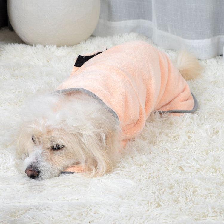 Quick drying Pet Absorbent Towel Dog Bathrobe Microfiber Absorbent