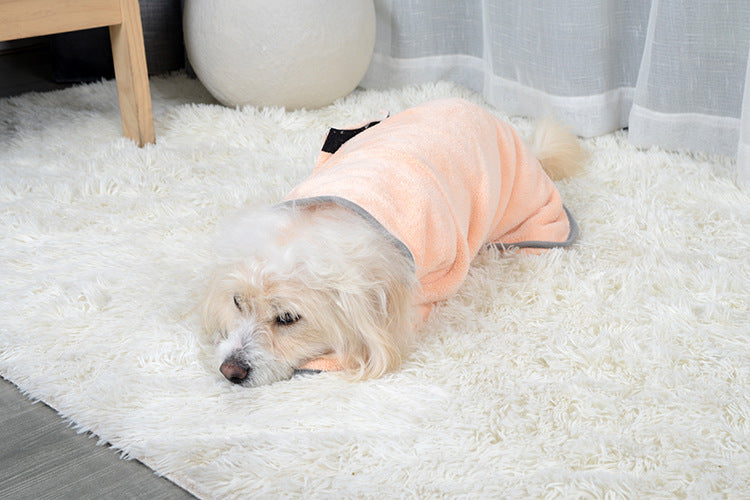 Quick drying Pet Absorbent Towel Dog Bathrobe Microfiber Absorbent