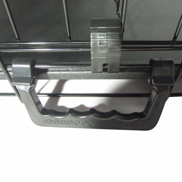 42 Inch Iron Foldable With Divider Plastic Tray Black Dog