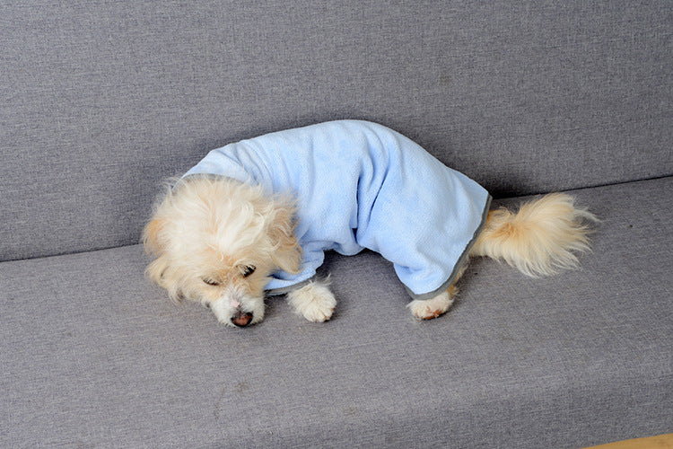 Quick drying Pet Absorbent Towel Dog Bathrobe Microfiber Absorbent