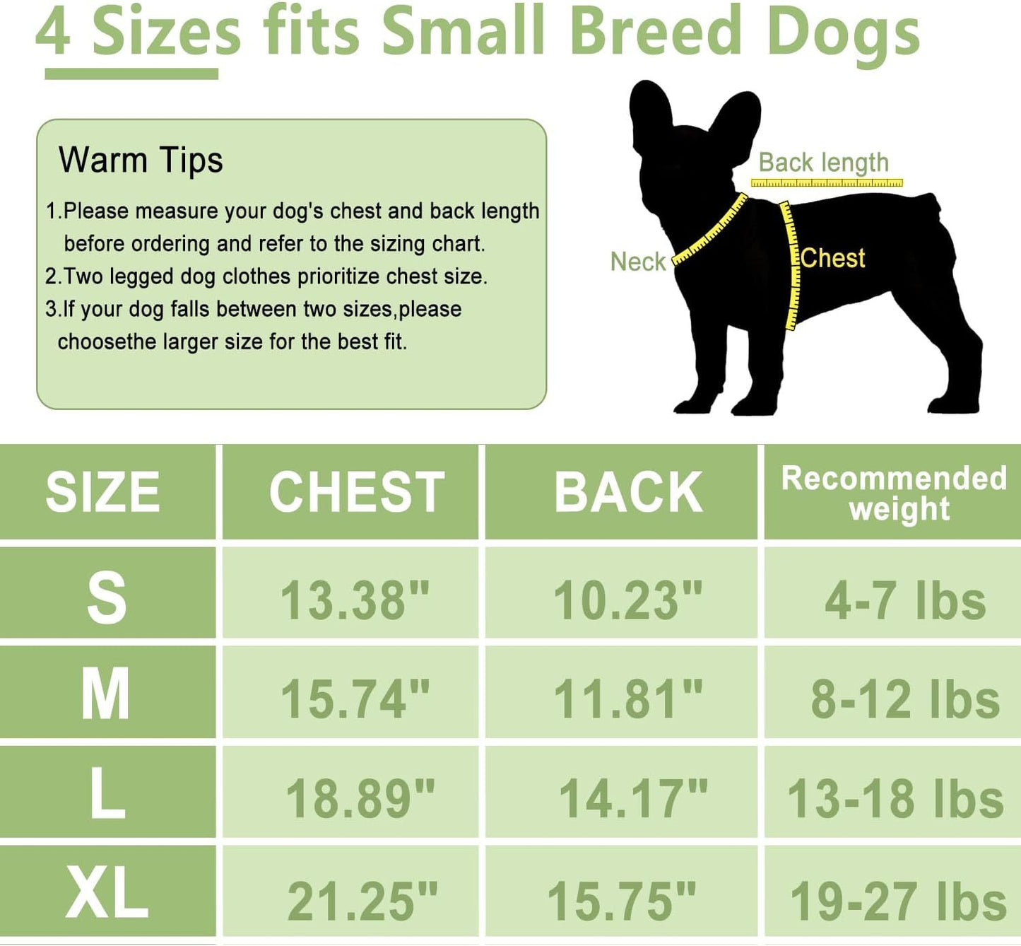 2 Pack Dog Sweater With Leash Ring