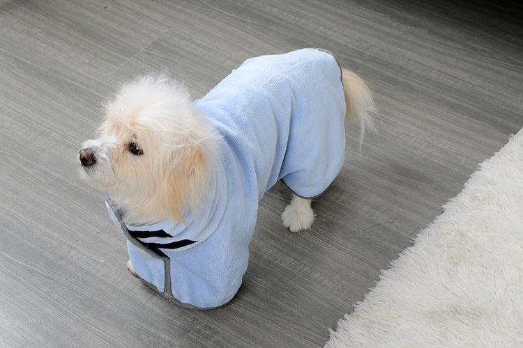 Quick drying Pet Absorbent Towel Dog Bathrobe Microfiber Absorbent