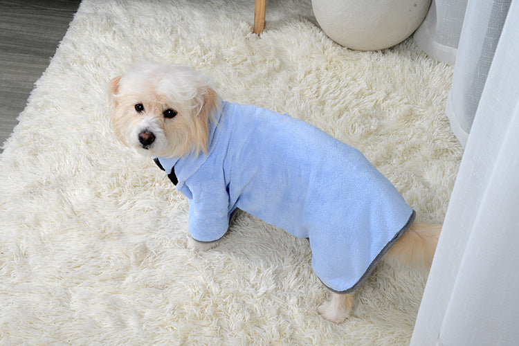 Quick drying Pet Absorbent Towel Dog Bathrobe Microfiber Absorbent