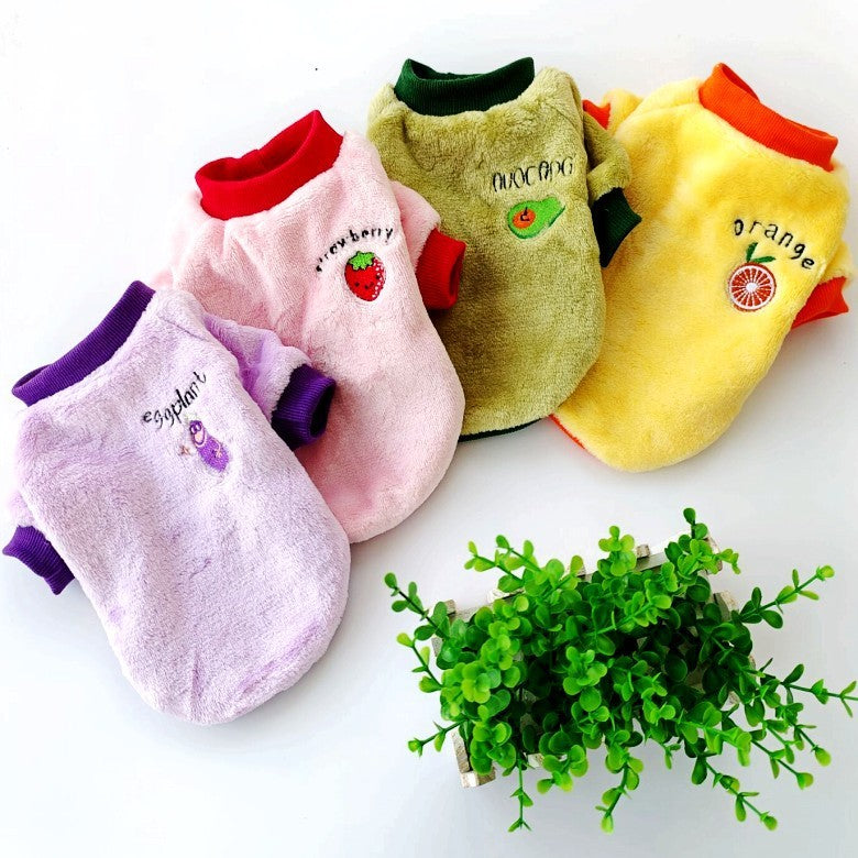 Ne Dog Clothes Fruit Fleece