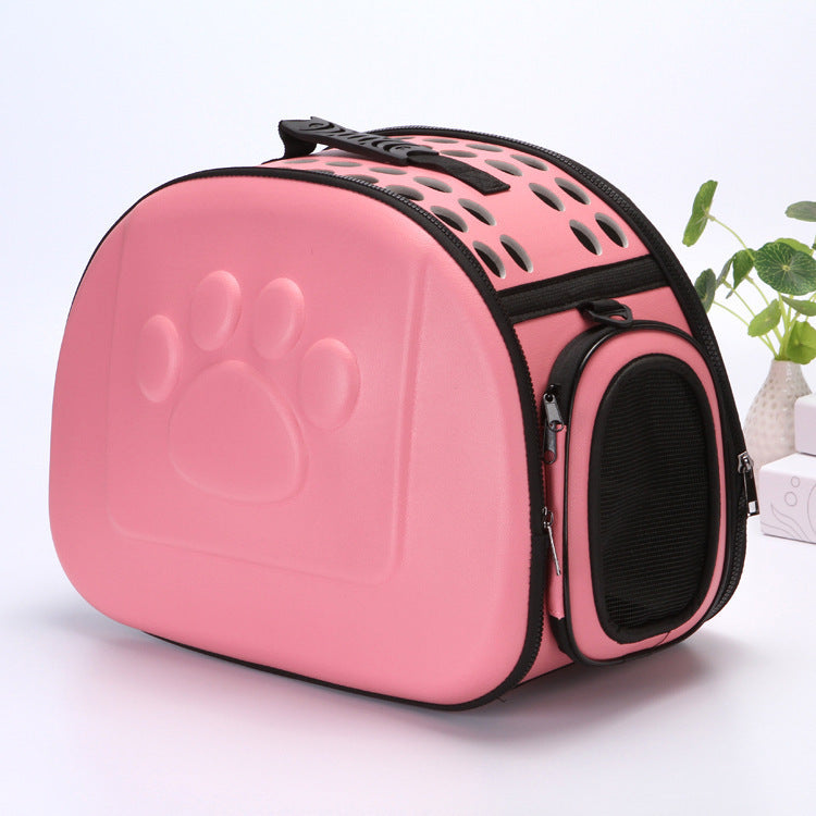 medium pet outing bag small dog breathable fashion portable folding out travel bag