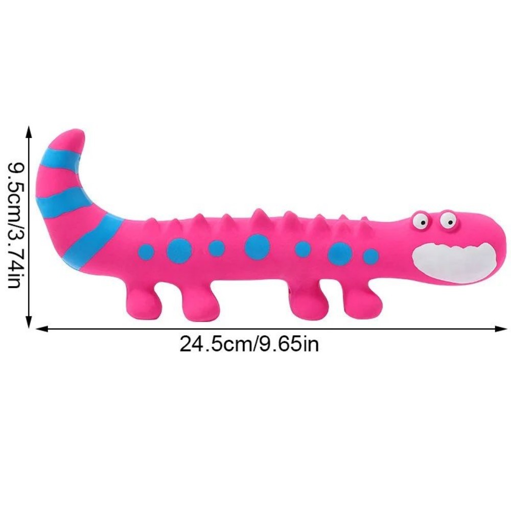 Dog Chew Toy Latex Lizard Squeaky