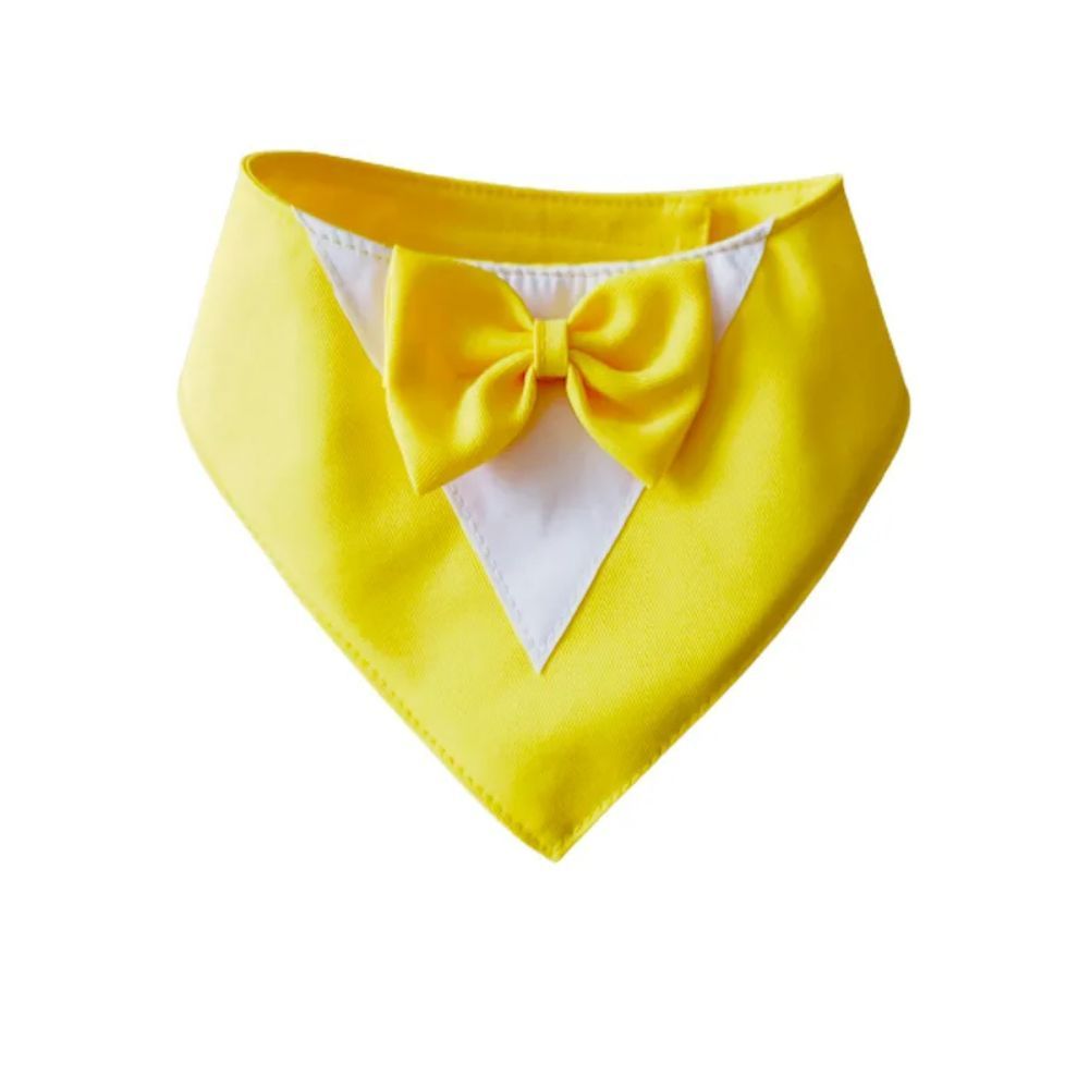 Dog Triangle Bib Bow Saliva
