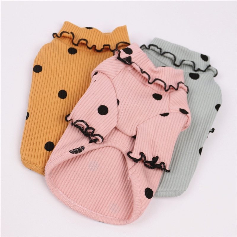 Dot turtleneck shirt