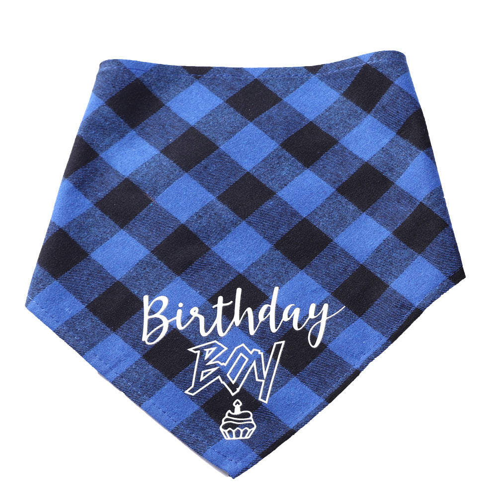 Dog Birthday Triangle Scarf