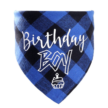 Dog Birthday Triangle Scarf