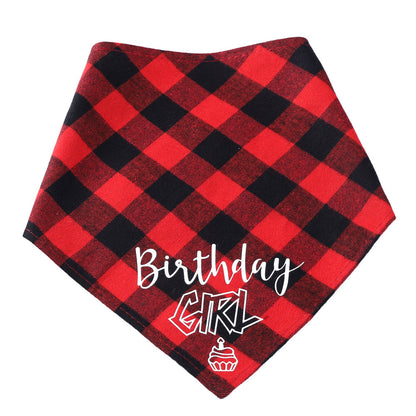 Dog Birthday Triangle Scarf