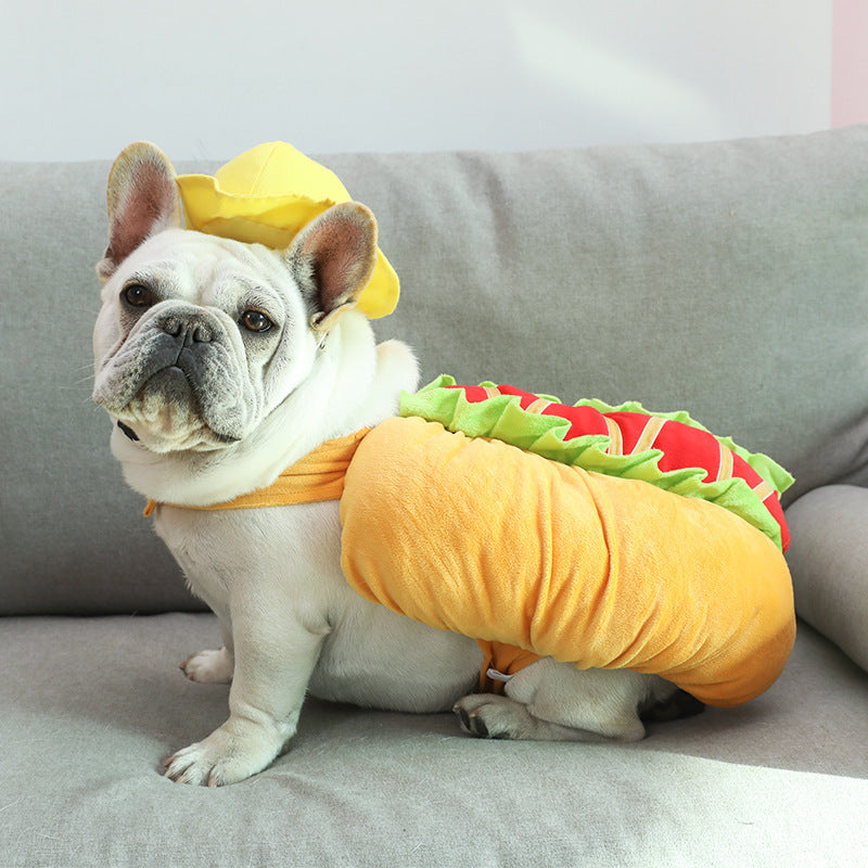 Dog hot dog clothes