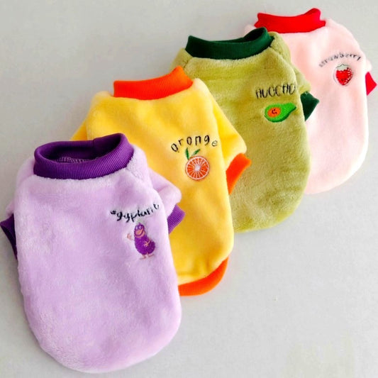 Ne Dog Clothes Fruit Fleece
