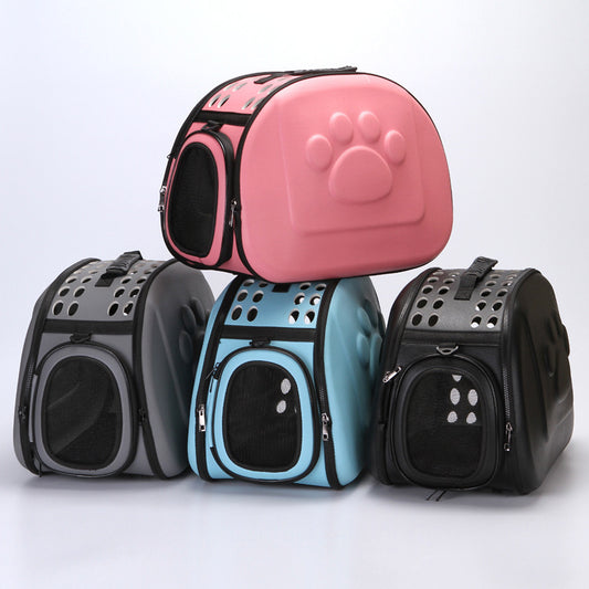 medium pet outing bag small dog breathable fashion portable folding out travel bag