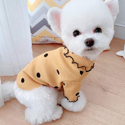 Dot turtleneck shirt
