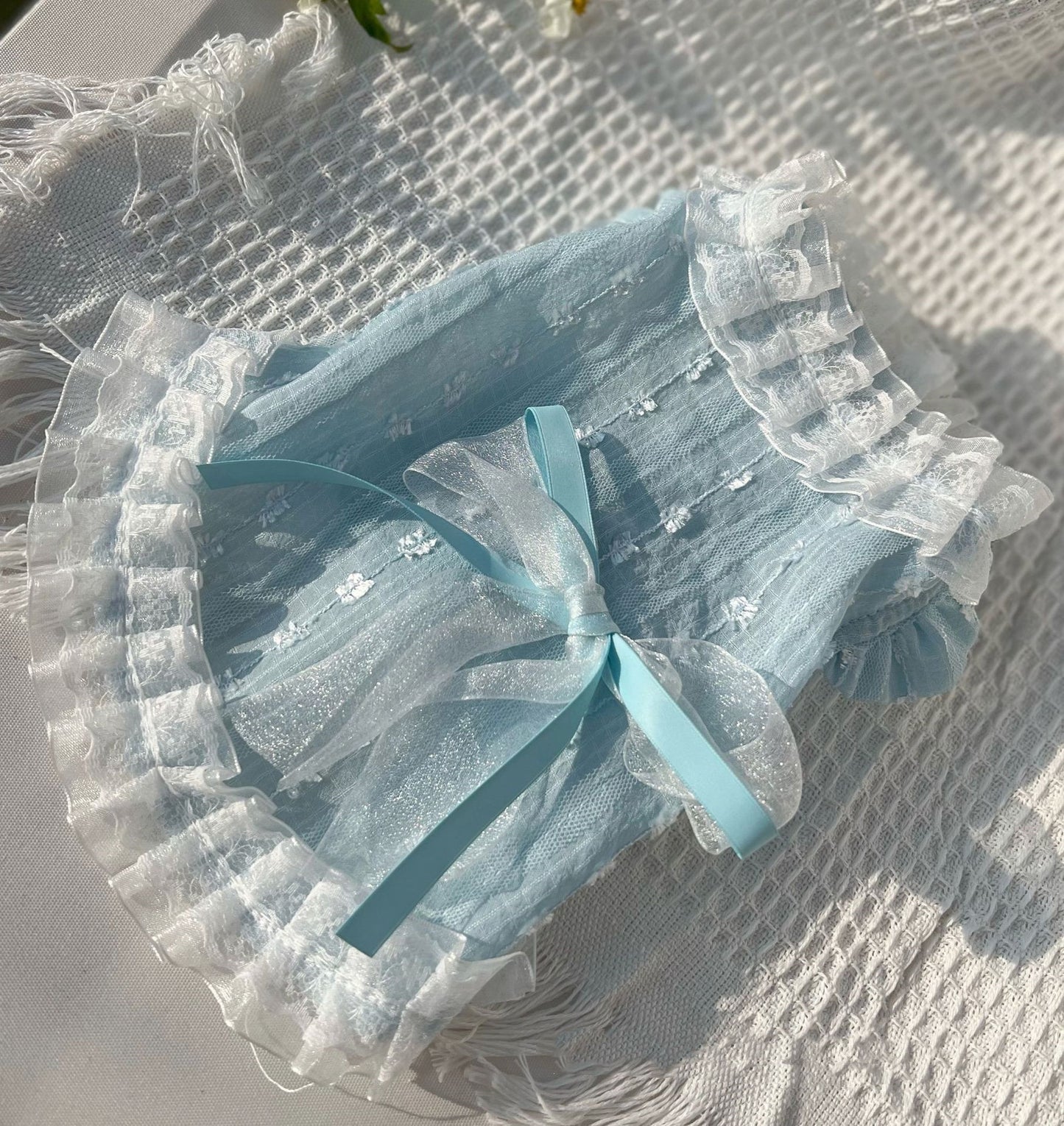 Chiffon Lace Bow Princess Dress Pet