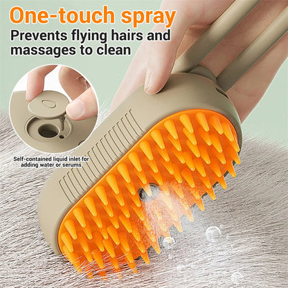 Dog Brush 3 In 1 Electric Spray