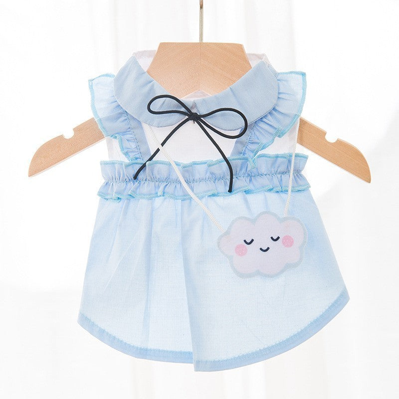 New Dog Clothes Cute Mesh Strawberry Strap Dress