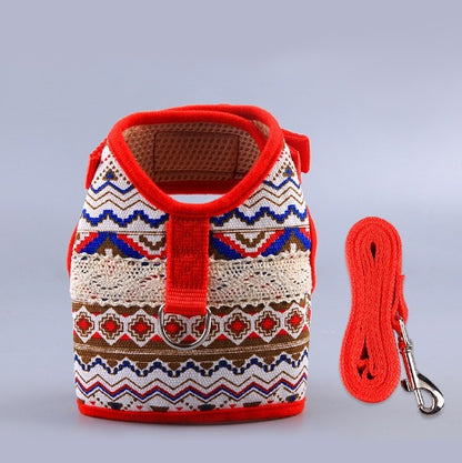 New Dog Leash Clothes Ethnic Style Suit