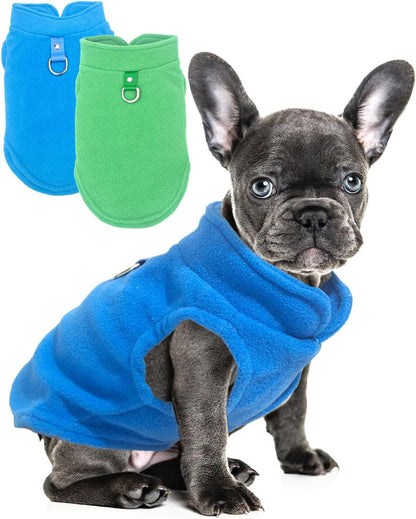2 Pack Dog Sweater With Leash Ring
