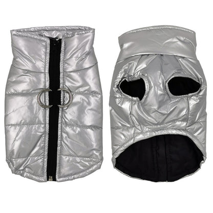New Pet Vest Vest Glossy Dog Coat Autumn And Winter Dog Clothing Pet
