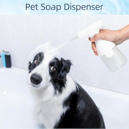 Electric Dog Cleaning Foam Soap Dispenser  Rechargable And USB Cable