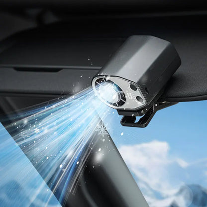 【Tiktokshopsummersale】Joytutus Carfan 2026 Semiconductor Cooling Car Clip on Fan - 360° Rotation, 100 Speeds Adjustable, LED Display, USB Rechargeable, Wide Clamp, 20Hr 3000Mah Battery, Car Accessories Car Fan Car Seat Fan High Velocity Fan Weeklydeals