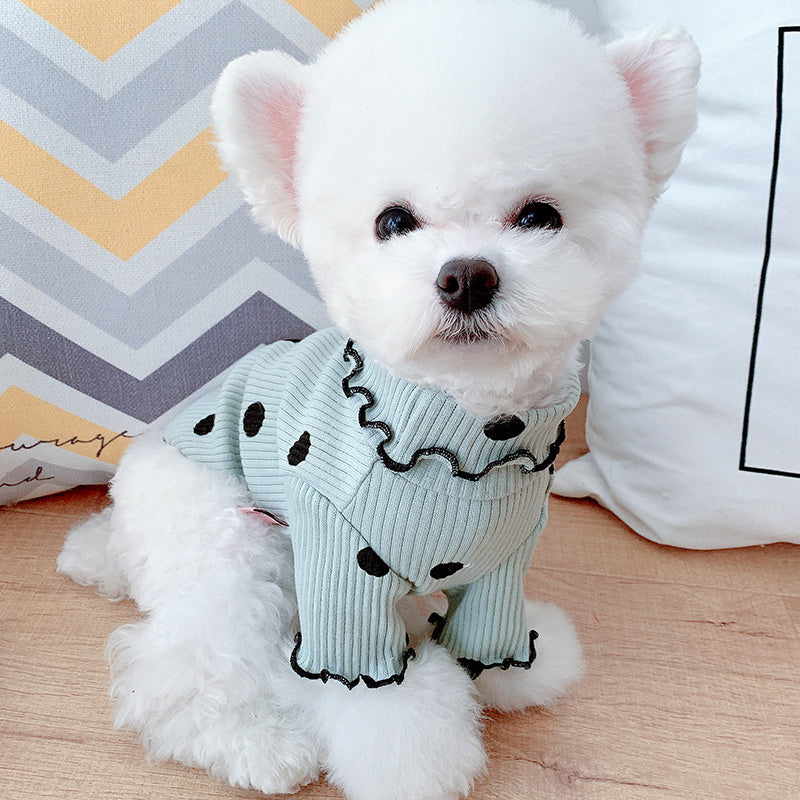 Dot turtleneck shirt