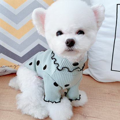 Dot turtleneck shirt