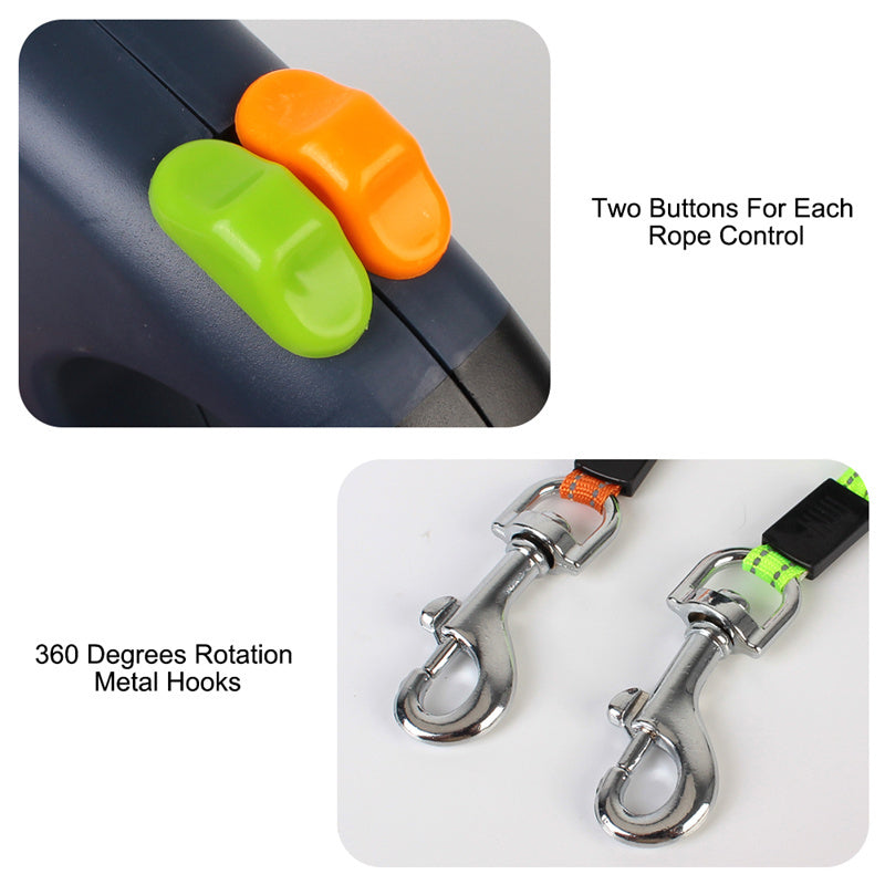 Multifunctional Retractable Dog Leash 360°
