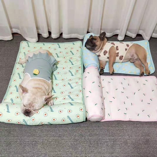 Dog Mat Summer Blanket Cooling Breathable Bed Outdoor Washable Travel