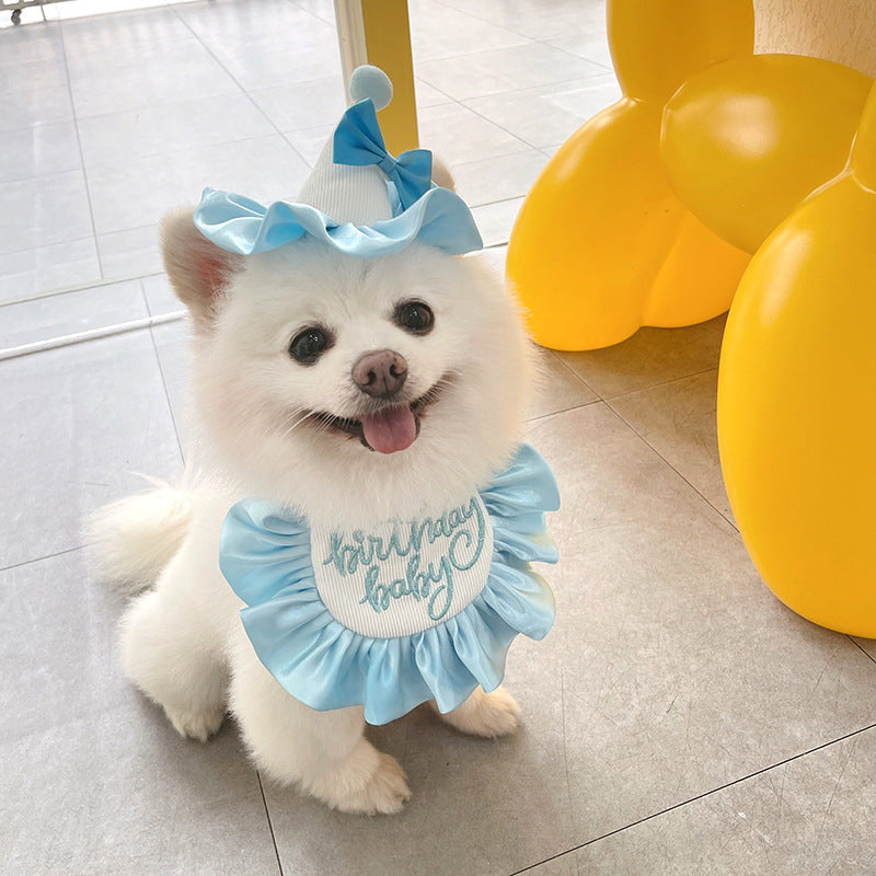 Dog Birthday Saliva Towel Party Neck Scarf
