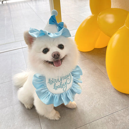Dog Birthday Saliva Towel Party Neck Scarf