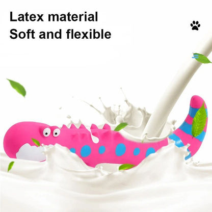 Dog Chew Toy Latex Lizard Squeaky