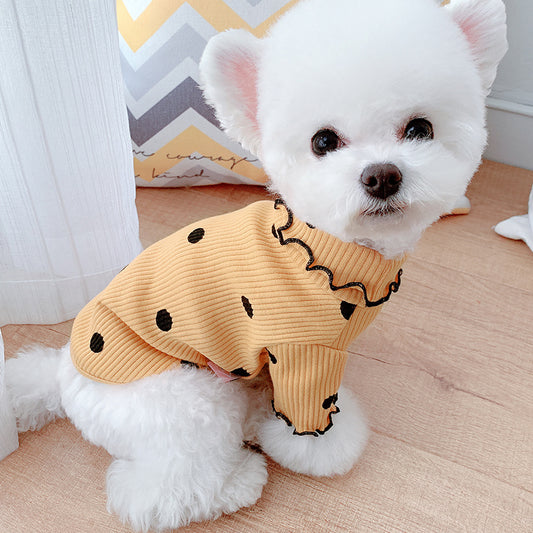 Dot turtleneck shirt