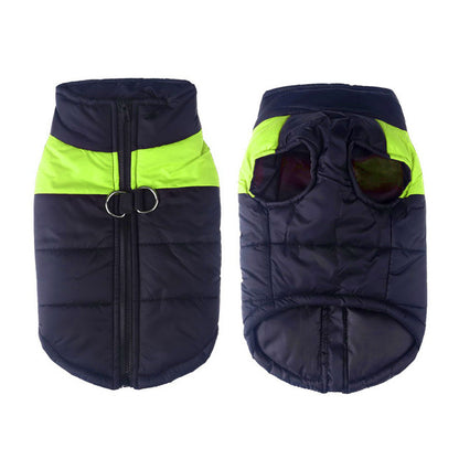 New Pet Vest Vest Glossy Dog Coat Autumn And Winter Dog Clothing Pet