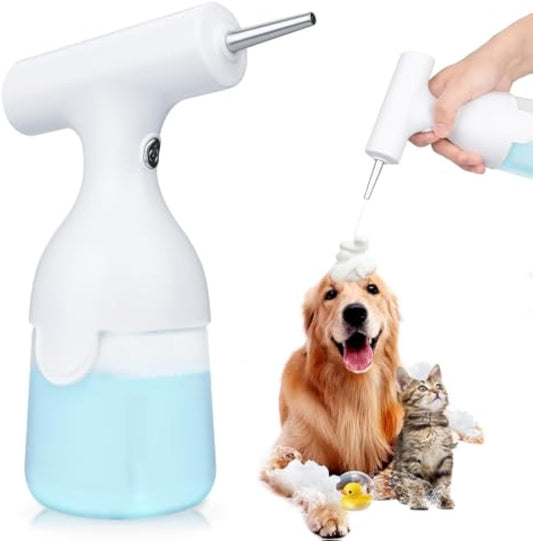 Electric Dog Cleaning Foam Soap Dispenser  Rechargable And USB Cable