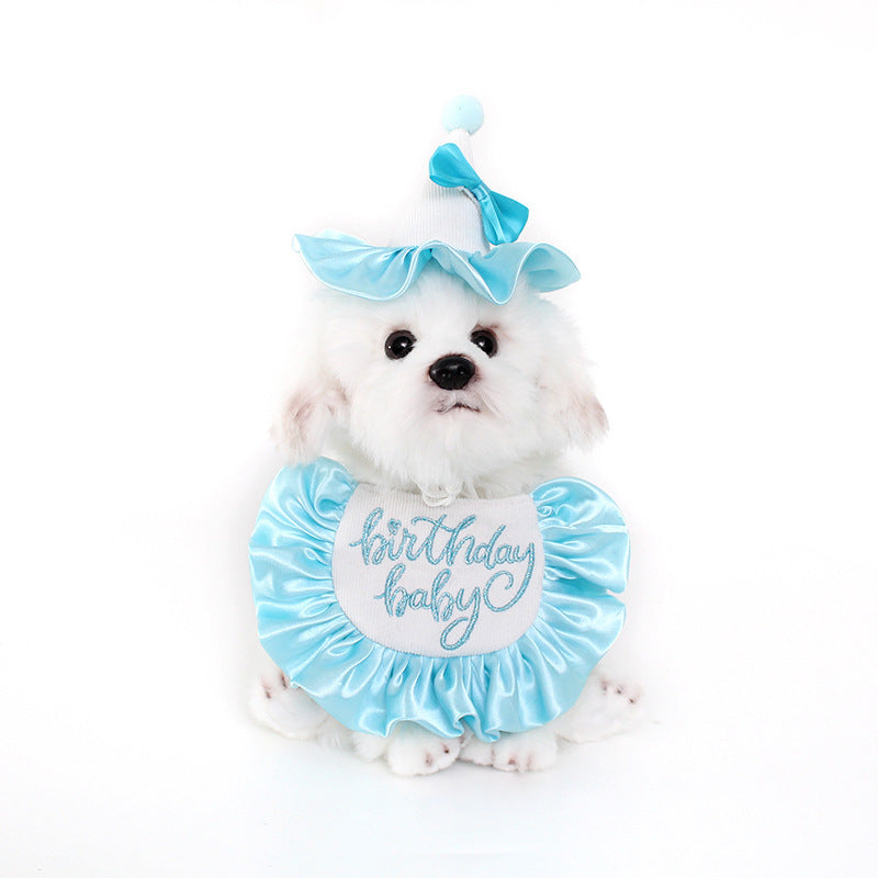 Dog Birthday Saliva Towel Party Neck Scarf