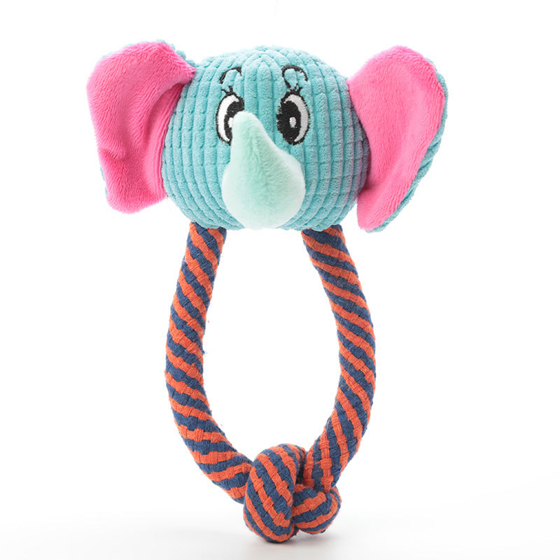 Dog Cotton Rope Toy Sound Grinding Teeth Cleaning