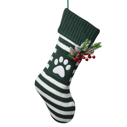 Dog Christmas Knitted Socks