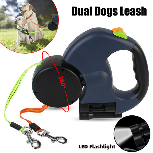Multifunctional Retractable Dog Leash 360°