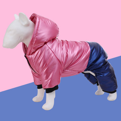 Dog Four-legged Cotton-padded Clothes