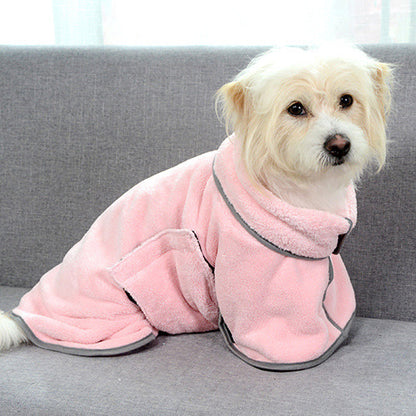 Quick drying Pet Absorbent Towel Dog Bathrobe Microfiber Absorbent