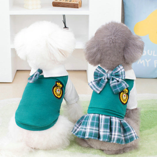 Preppy Style Suit Casual Fashion Small Dog Clothes