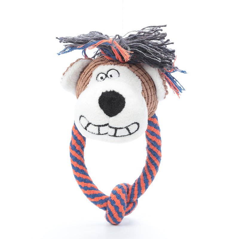 Dog Cotton Rope Toy Sound Grinding Teeth Cleaning