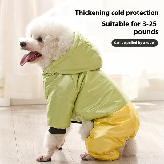 Dog Four-legged Cotton-padded Clothes