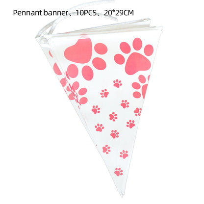 Dog Birthday Party Decoration Tableware Set